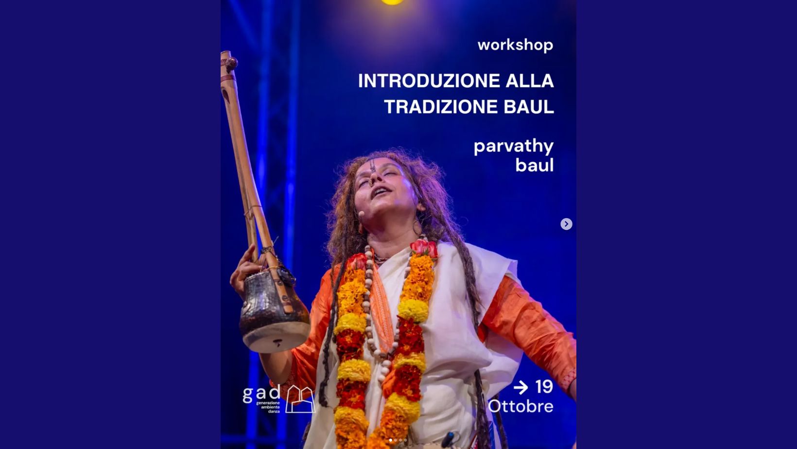 INTRODUZIONE ALLA TRADIZIONE BAUL - PARVATHY BAUL (India)