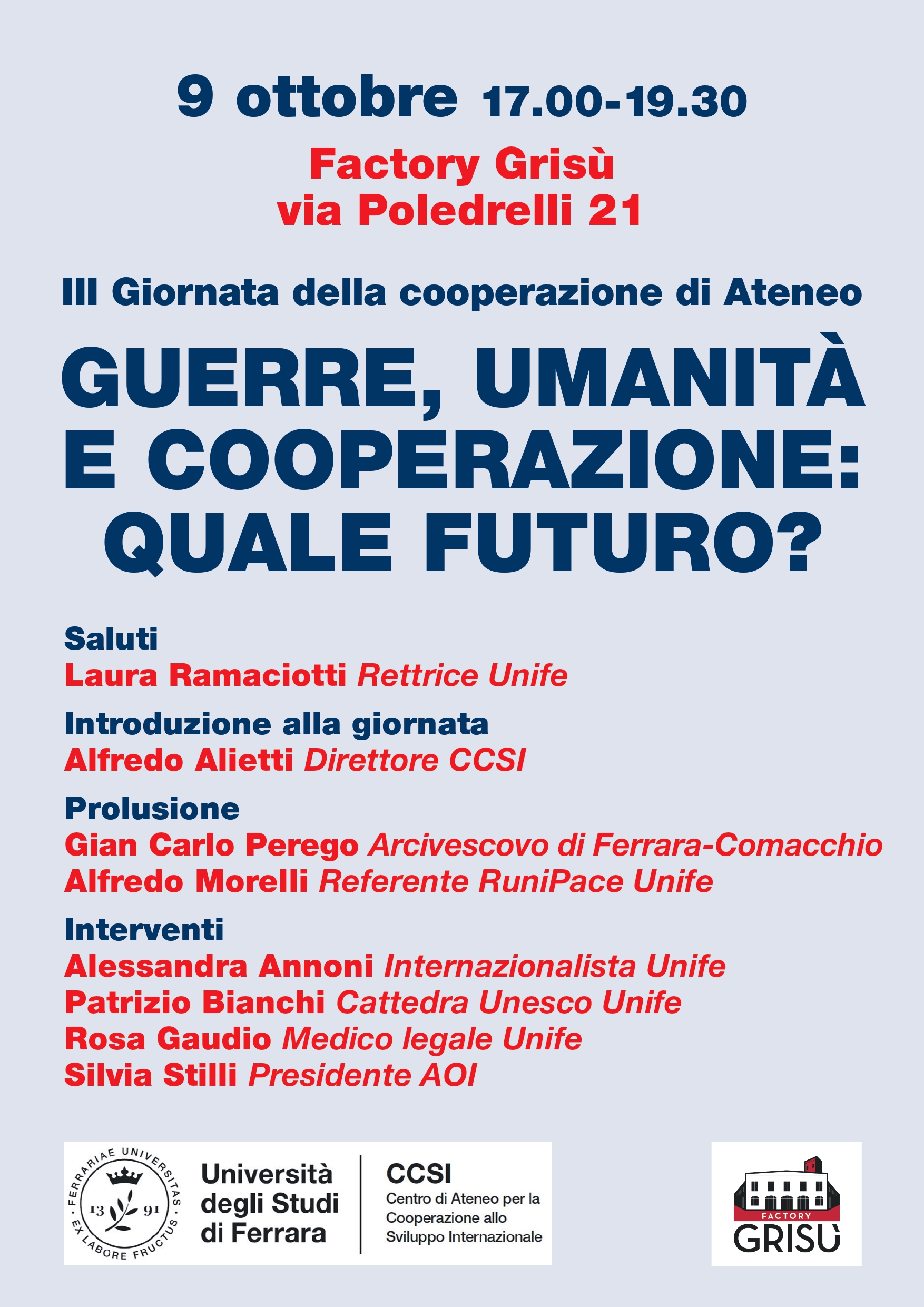 terza giornata di ateneo